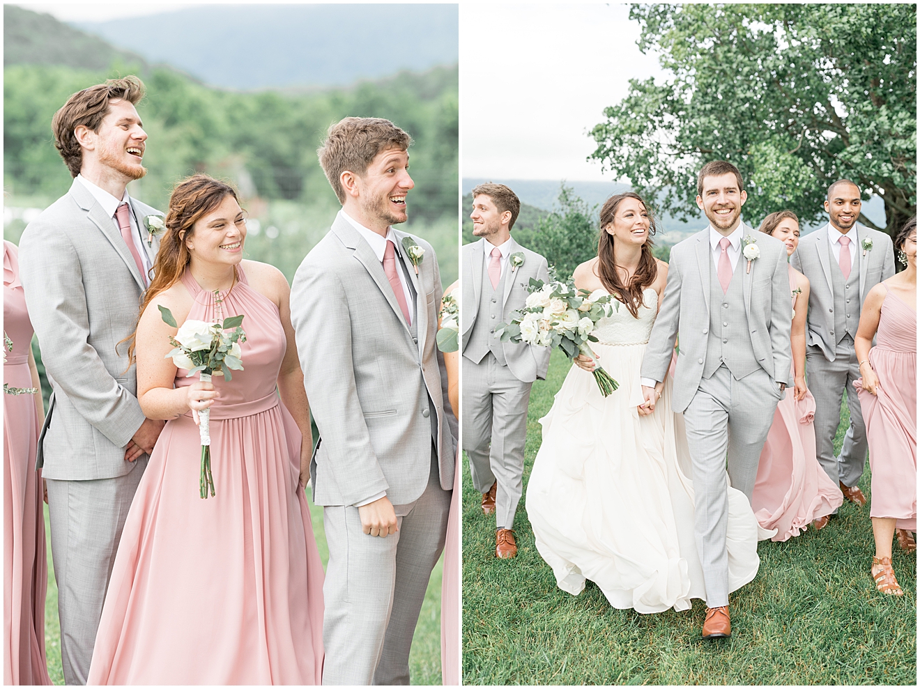 blush-and-gray-wedding-party