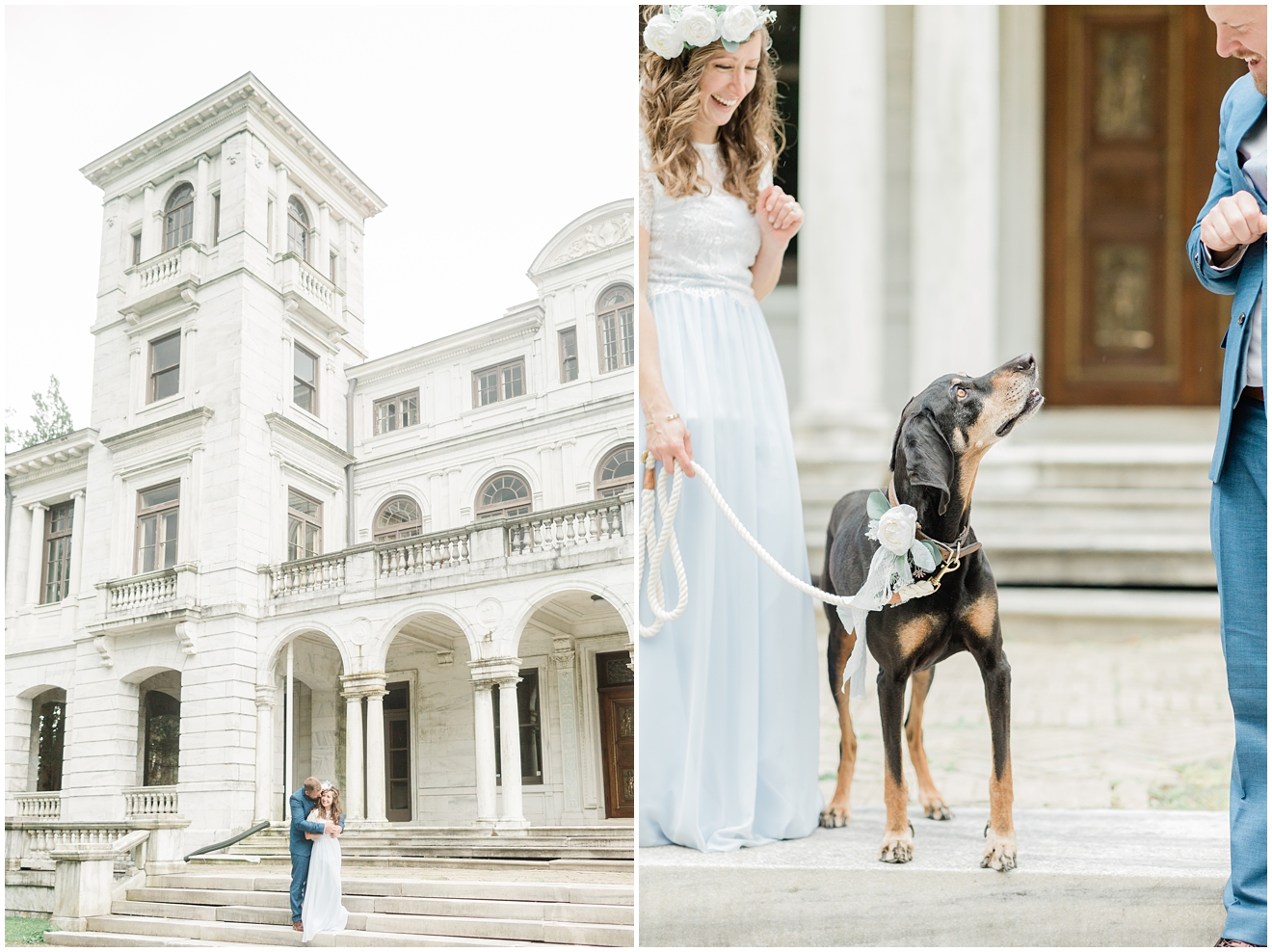 anniversary-photos-with-dog-at-swannanoa-palace-afton-va