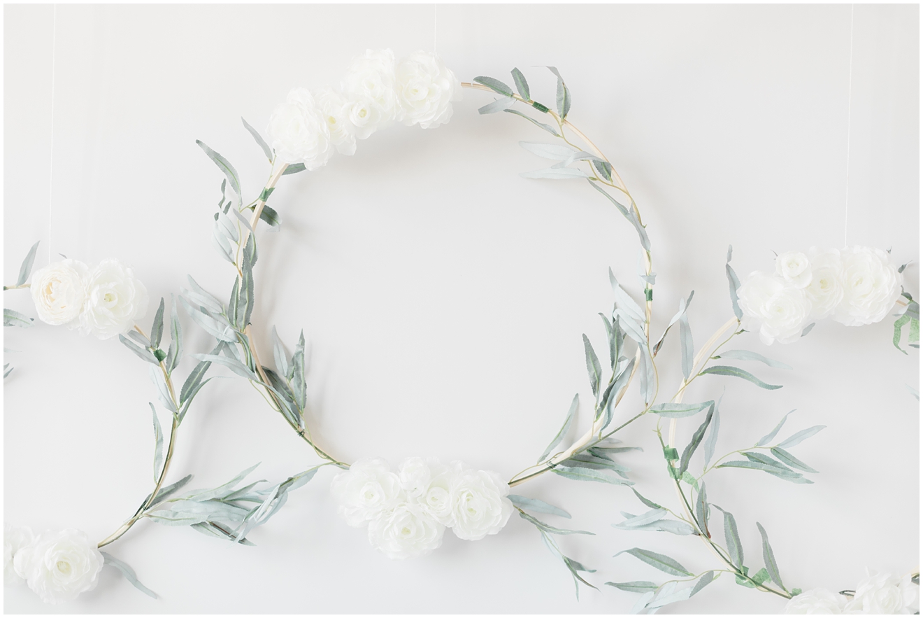 diy-white-and-greenery-floral-hoops-for-baby-girl-1st-birthday-photos