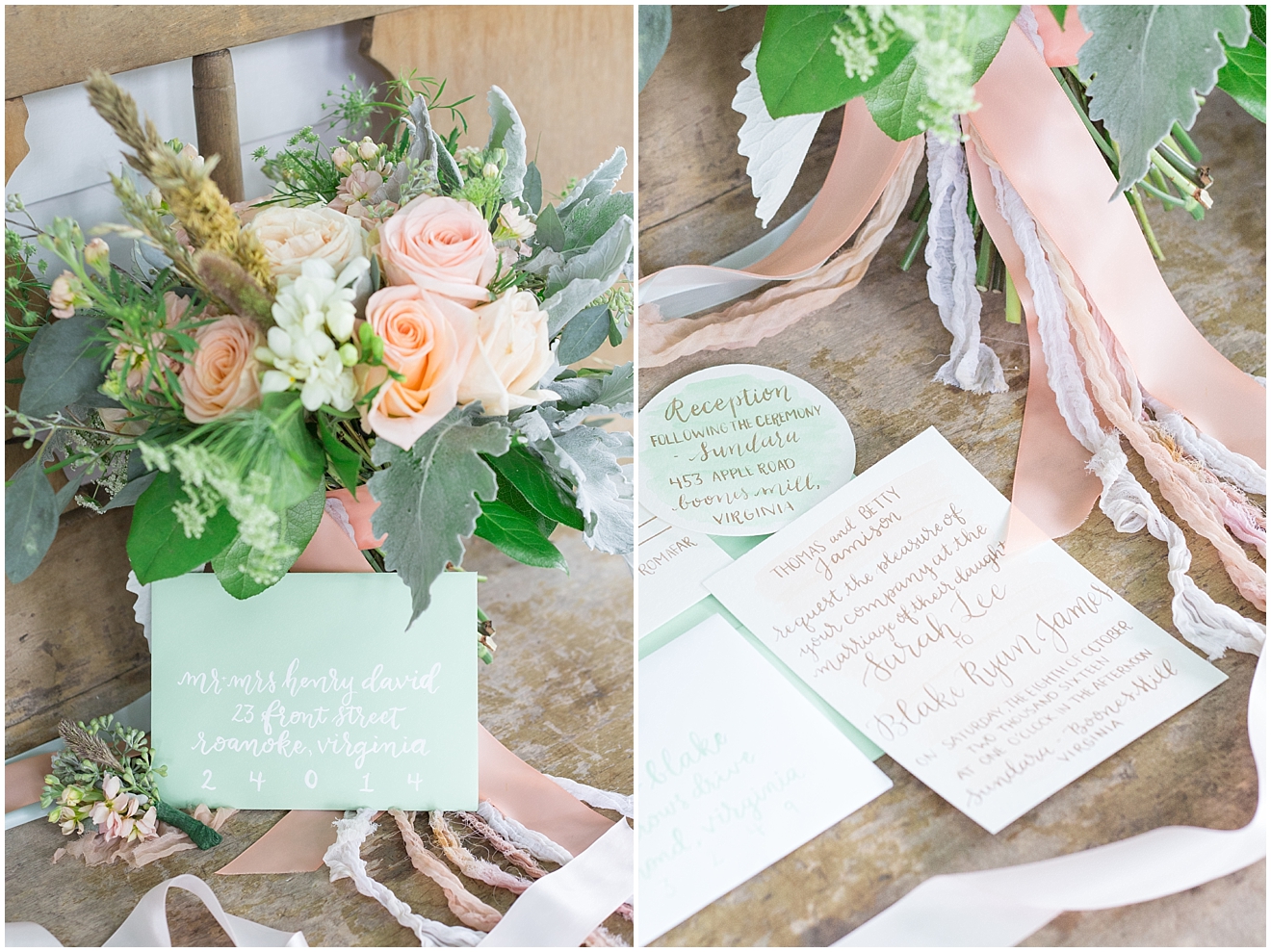 mint-peach-wedding-watercolor-invitations